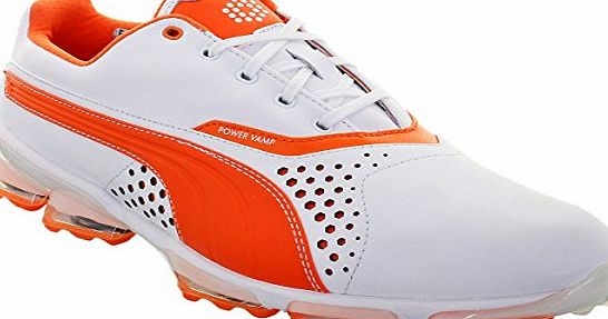 Puma Golf 2015 Mens Titan Tour Golf Shoes - White/Orange - UK 10