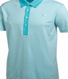 Puma Golf Mens Jaquard Pattern Golf Polo Shirt
