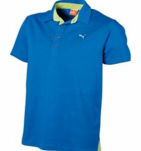 Puma Golf Mens Plaited Solid Polo Shirt
