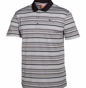 Puma Golf Mens Variegated Stripe Polo Shirt