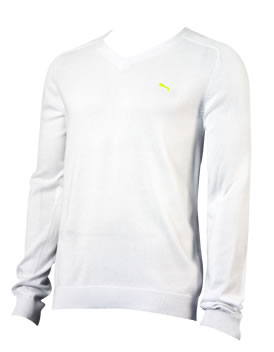 puma Golf Plain Knit Sweater White