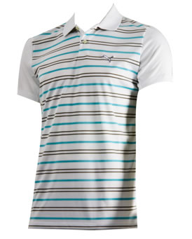 Puma Golf Yarn Dye Stripe Polo White/Blue