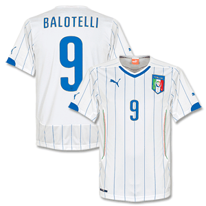 Puma Italy Away Balotelli Shirt 2014 2015 (Official