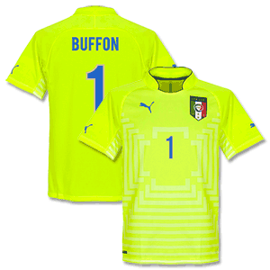 Puma Italy Away Buffon No.1 Boys Goalkeeper Shirt
