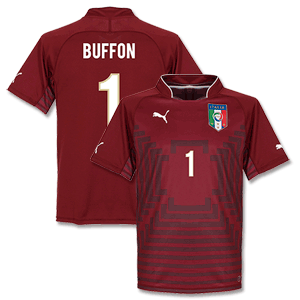 Puma Italy Home Buffon No.1 Boys Goalkeeper Shirt