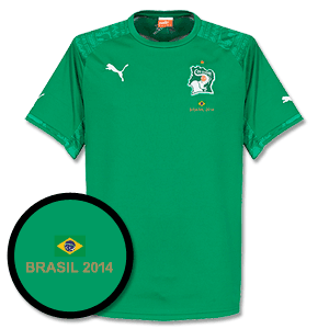 Ivory Coast Away Shirt 2014 2015 Inc Free Brazil