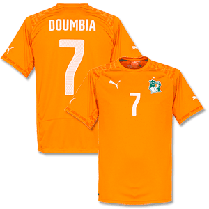 Puma Ivory Coast Home Doumbia Shirt 2014 2015
