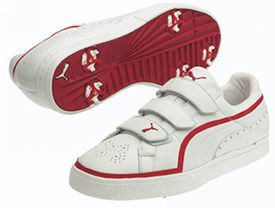 Jetsetter White/Puma Red Golf Shoe