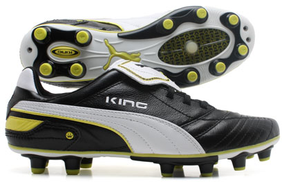 Puma King Finale FG Football Boots Black/White/Yellow