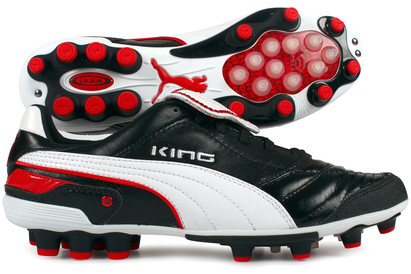 King Finale HG Football Boots Black/White/Red