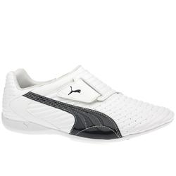 Puma Male Doshu Manmade Upper Fashion Trainers in White and Navy