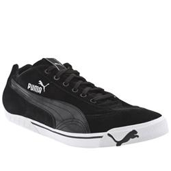 Puma Male Speed Cat 2.9 Winter Suede Upper Fashion Trainers in Black and White, Brown