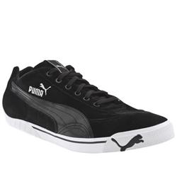 Male Speed Cat 2.9 Winter Suede Upper Fashion Trainers in Black and White