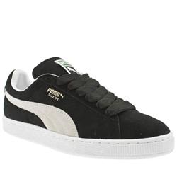 Puma Male Suede Classic Suede Upper Fashion Trainers in Black and White, Grey and Navy, Navy and White