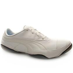 Puma Male Usan Leather Upper Fashion Trainers in White