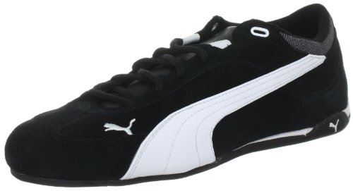 Mens Fast Cat Suede Trainers 304219 Black-White 8 UK