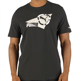 Mens FOT Sports T-Shirt Puma Black