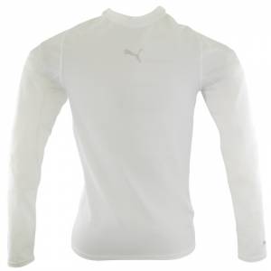 Puma Mens Long Sleeve Training Shirt White