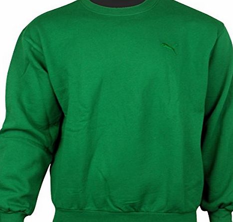 Puma Mens Puma Retro Crew Neck Cotton Sweater Jumper Vintage Top With Cat logo L