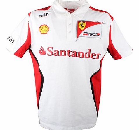 Mens Puma SF Scuderia Ferrari Formula 1 One Team Polo Shirt Tee Motorsport Top M