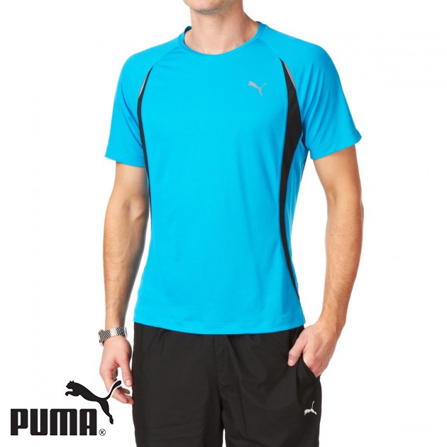 Puma Mens Puma Sprint T-Shirt - Blue Danube