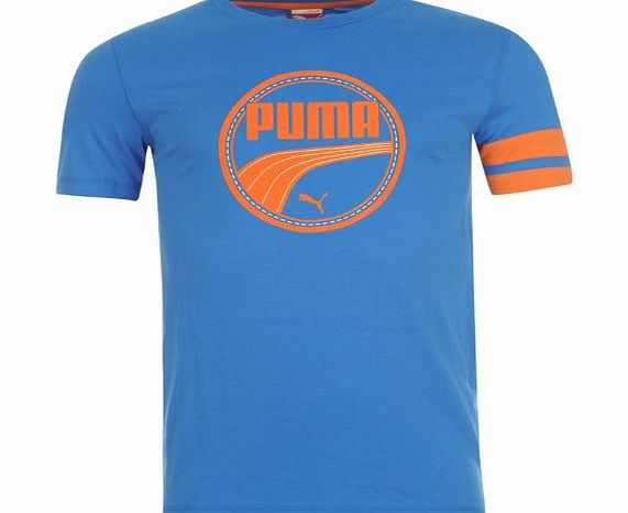 Puma Mens QTT Athletic T Shirt Mens Blue L