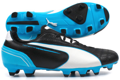 Momentta FG Football Boots Black/White/Blue