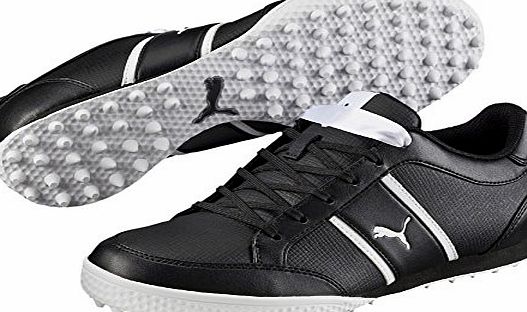 Puma Monolite Cat Ladies Leather Golf Shoes Black/White - 5