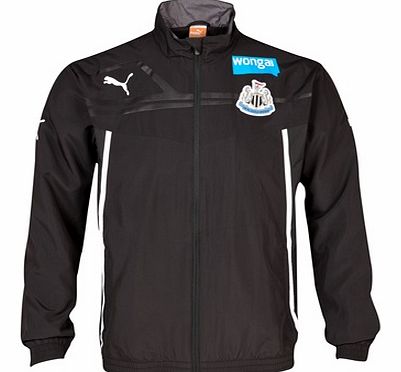 Newcastle United Woven Jacket - Black/Dark Grey