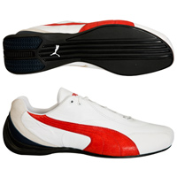 Pace Cat Trainers - White/Red.