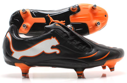 Puma PowerCat 3.10 SG Football Boots Black/Orange