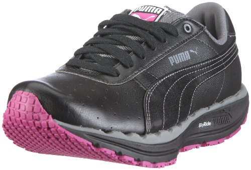 Puma  Bodytrain LS Black/Pink Ladies Shoe, Black/Pink, UK4