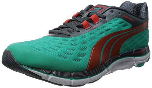  Mens FAAS 600 V2 Running Shoes Pool Green/Grenadine/Turbulence/White 9.5 UK, 44 EU