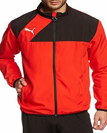 Puma  Mens Jacket Woven Esquadra Red puma red-Black Size:S