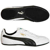Ring Leather Trainers - White/Black.
