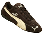 Speed Cat Brown/White Suede Trainers