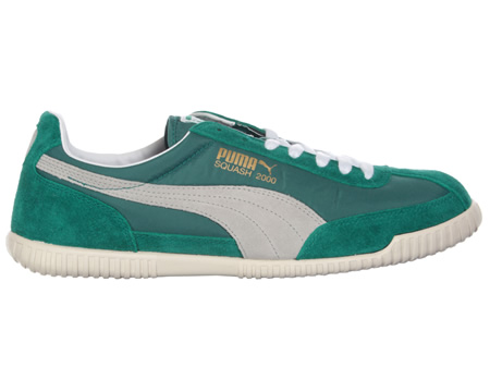 Squash 2000 Green Mesh & Suede Trainers