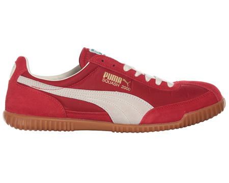 Squash 2000 Red Mesh & Suede Trainers