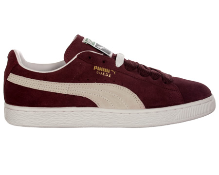Suede Classic Burgundy/White Trainers