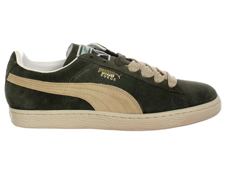 Suede Classic Grey-Green/Khaki Trainers