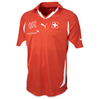 Puma Switzerland Home Replica Shirt - Red with Yakin