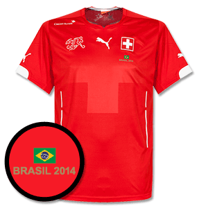 Switzerland Home Shirt 2014 2015 Inc Free Brazil