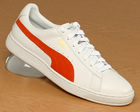 Puma The Basket White/Orange Leather Trainer