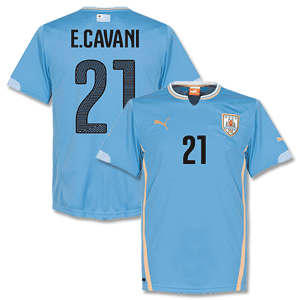 Puma Uruguay Home E.Cavani Shirt 2014 2015