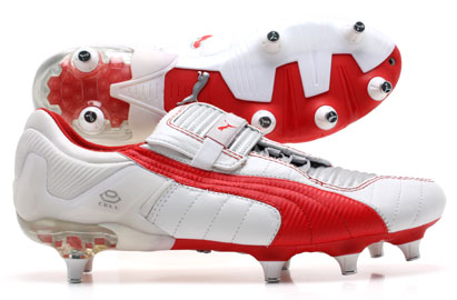 Puma V-Konstruct III SG Football Boots White/Silver/Red