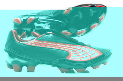 V1-10 FG Football Boots Black/Red/Black