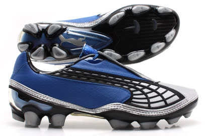 V1-10 FG Football Boots Royal / Silver / Black