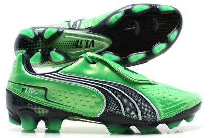 Puma V1.11 FG Football Boots Green/Navy
