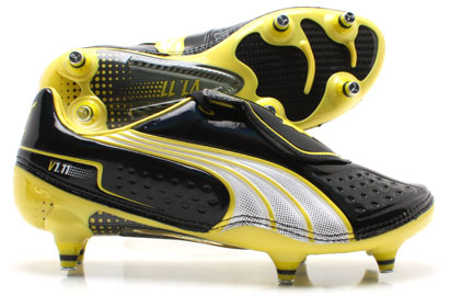Puma V1.11 SG Football Boots Black/White/Blaze Yellow