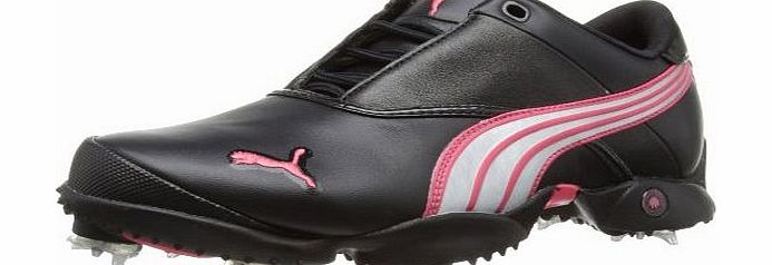 Puma Womens Jigg W Golf Shoes 186083-01 Black/Silver/Red 8.5 UK, 42.5 EU